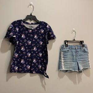 Oshkosh B’gosh 2 piece bundle of girls short & shorts Size 5